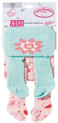 Baby Annabell Tights 43 cm - For Toddlers 3 Years & Up - Easy for Small Hands - Includes 2 Pairs