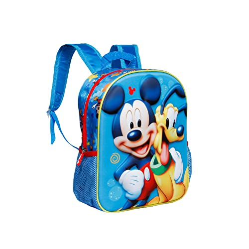 Mickey Mouse Pluto-Small 3D Backpack, Blue