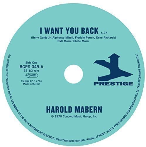 Harold Mabern - I Want You Back / Sister Janie [7" [Vinyl]