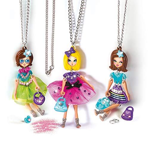 Clementoni 18587, Crazy Chic My Charm Dolls Schmuckset für Kinder ab 7 Jahren