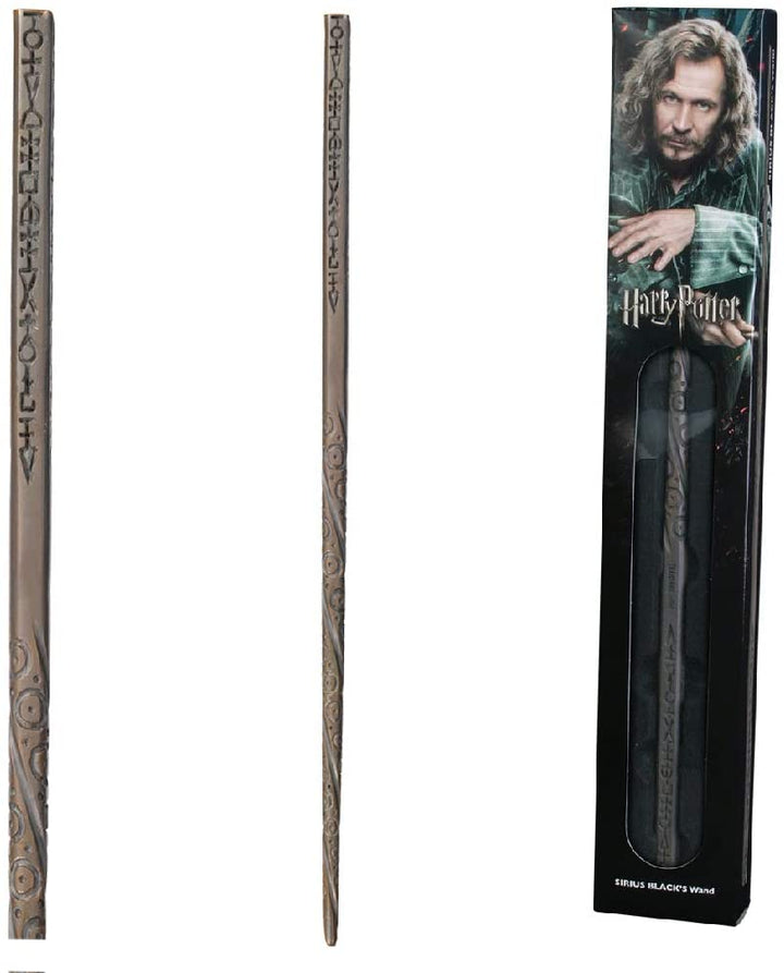 The Noble Collection - Sirius Black Wand In A Standard Windowed Box - 15in (39cm) Wizarding World Wand - Harry Potter Film Set Movie Props Wands