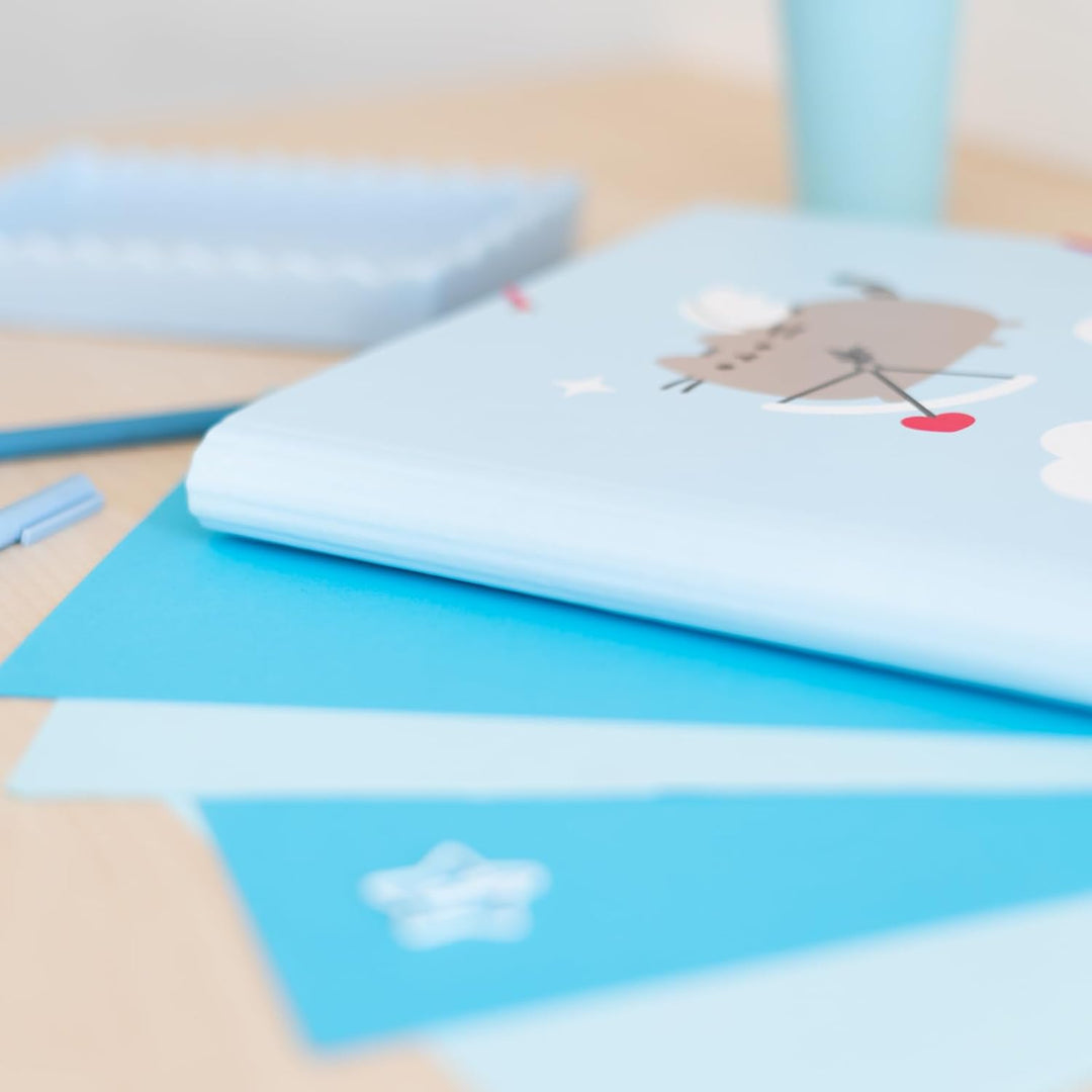 Grupo Erik Pusheen A4 File Folder | 13.4 x 10 inches - 34 x 25.5 cm | 3 Flap Folder