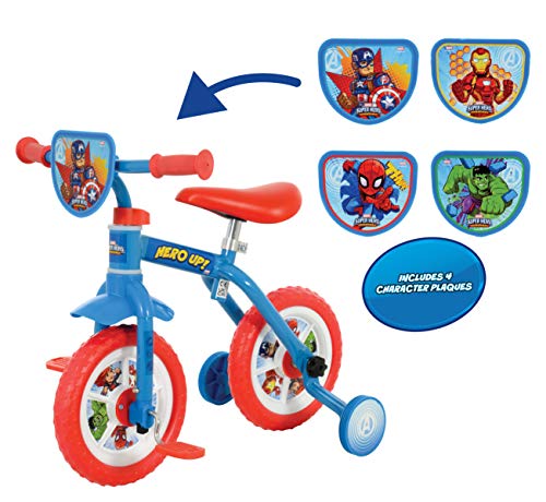 Disney Unisex-Youth Marvel Superhero Switch It Multi Character 2in1 10" Training