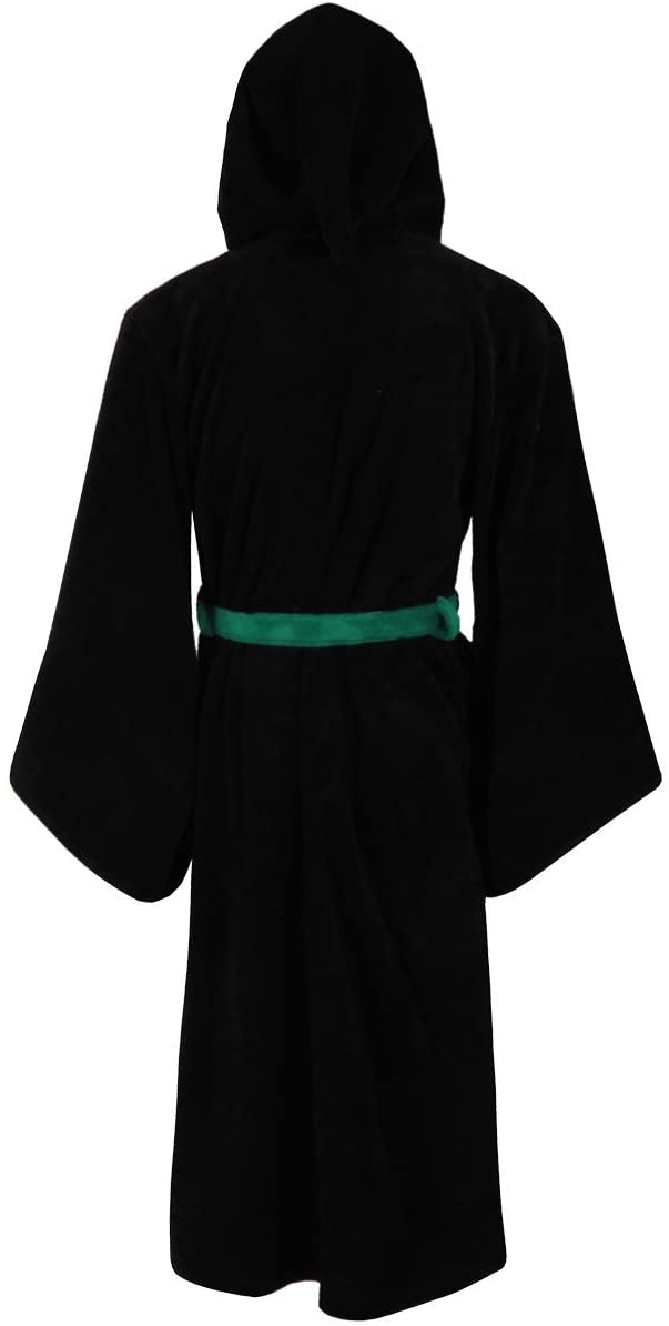 Groovy Slytherin Harry Potter Kapuzenbademantel, Polyester, Schwarz, Einheitsgröße