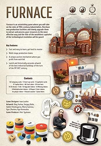 Arcane Wonders | Furnace | Board Game | Ages 14+ | 2-4 Players | 30-60 Minutes