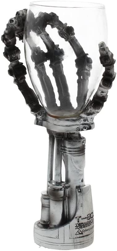 Nemesis Now B1457D5 Terminator Hand Goblet 19cm Silver, Resin w/Stainless Steel