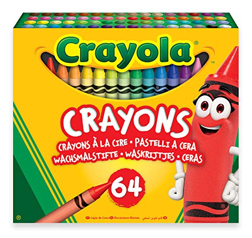 Crayola-52-6448 Set mit 64 Crayola-Wachsmalstiften, 14 x 12 cm, mehrfarbig (52-6448),