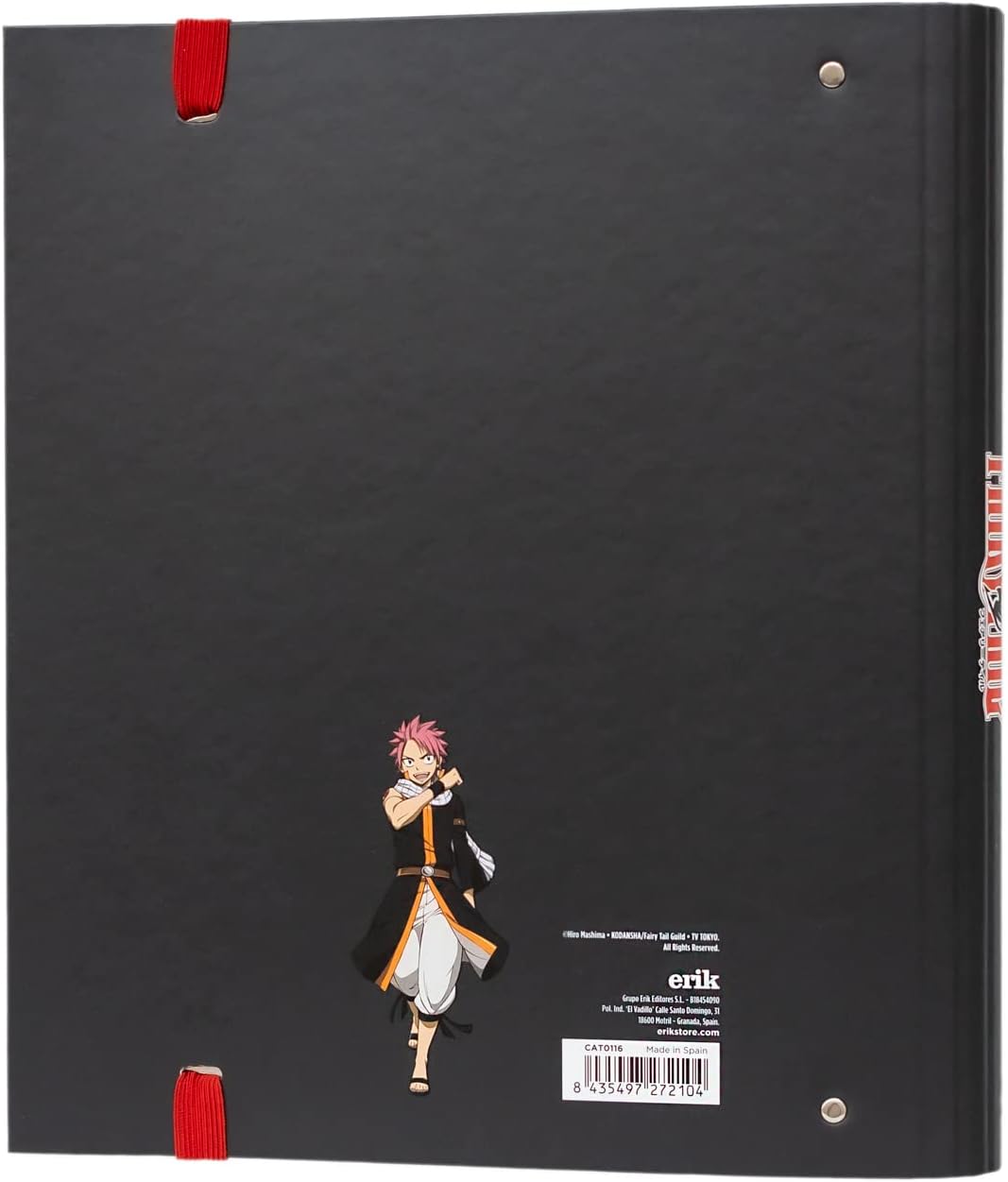 Grupo Erik Fairy Tail 4 Ring Binder | Premium A4 Folders Ring Binder | 4 Ring Binder A4