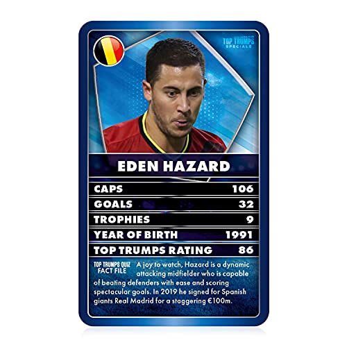 Top Trumps 784 WM01943 EA TT-World Football Stars (Blue), Multi