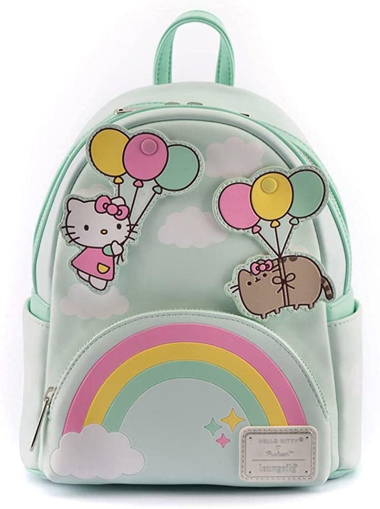 Loungefly Hello Kitty &amp; Pusheen Rainbow Mini-Rucksack