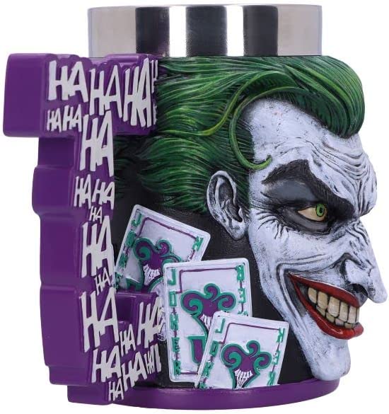 Nemesis Now offiziell lizenzierter The Joker Krug, Lila, 15,5 cm, Harz