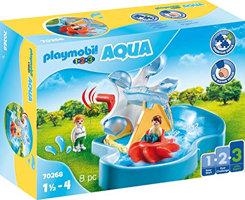 Playmobil 1.2.3 AQUA 70268 Water Wheel Carousel For 18+ Months