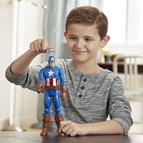 Marvel Avengers Titan Hero Series Blast Gear Capitan America Giocattolo 30 cm