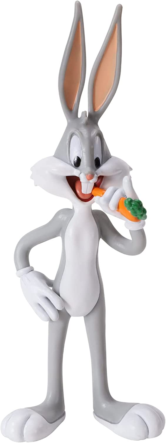 The Noble Collection Looney Tunes Mini Bendyfigs Bugs Bunny – 5,75 Zoll (14,5 cm) Nr