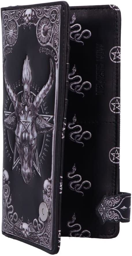 Nemesis Now Baphomet Embossed Purse, Black, 18.5cm