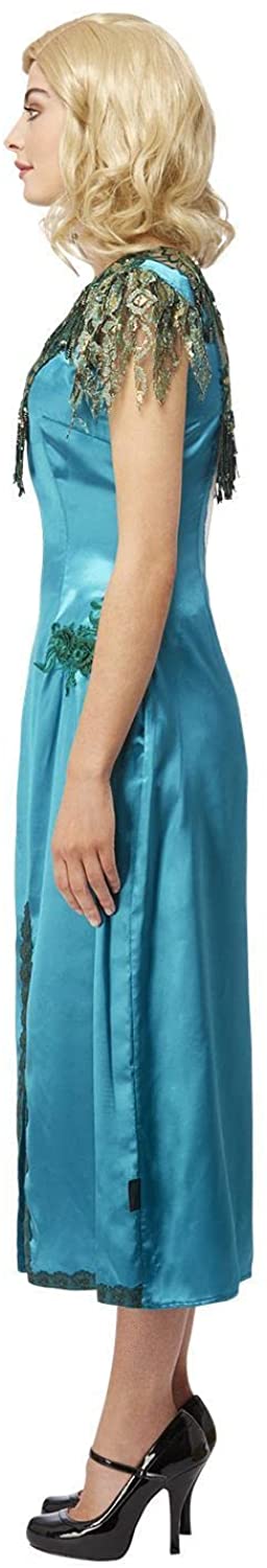 Smiffys 51532S Offiziell lizenziertes Peaky Blinders Grace Shelby-Kostüm, Damen, BS – UK-Größe 8–10