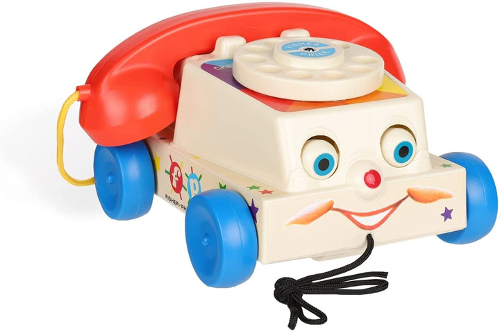 Fisher-Price Classics 1694 Chatter-Telefon, Retro-Baby-Schiebespielzeug, Rollenspiel für Kinder, Kleinkind-Telefon, klassisches Spielzeug mit Verpackung im Retro-Stil, Rollenspielspielzeug für Jungen und Mädchen ab 12 Monaten