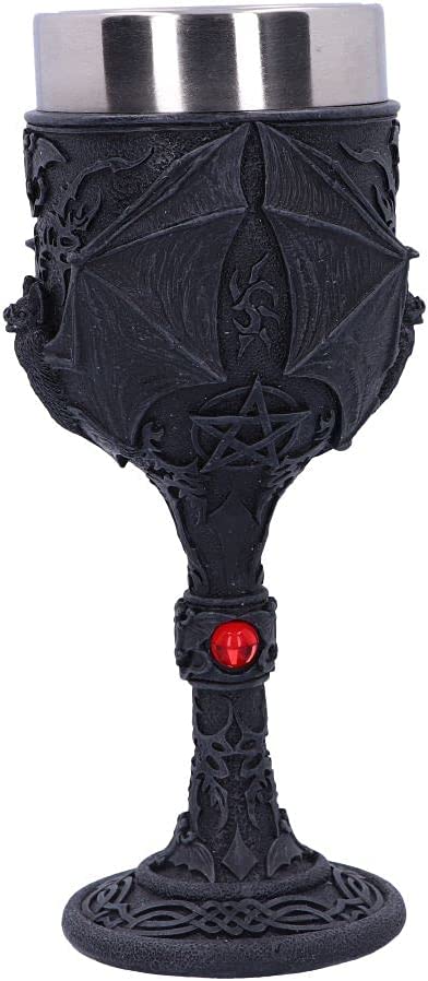 Nemesis Now Dark Fang Kelch 18,5 cm, Schwarz