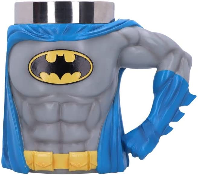 Nemesis Now Officially Licensed Batman Hero Tankard, Grey, 16.3cm