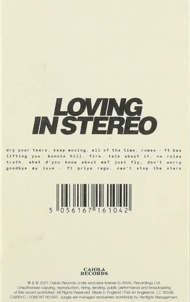 Jungle – Loving In Stereo (MC)explicit_lyrics [Audiokassette]