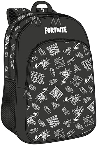 FORTNITE Double Compartment Backpack 42 cm Reflective Dark Black