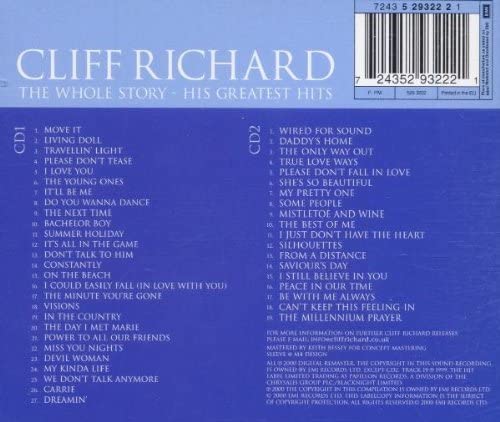 Cliff Richard – The Whole Story: Seine größten Hits [Audio-CD]