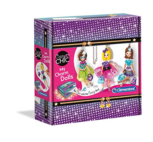 Clementoni 18587, Crazy Chic My Charm Dolls Schmuckset für Kinder ab 7 Jahren