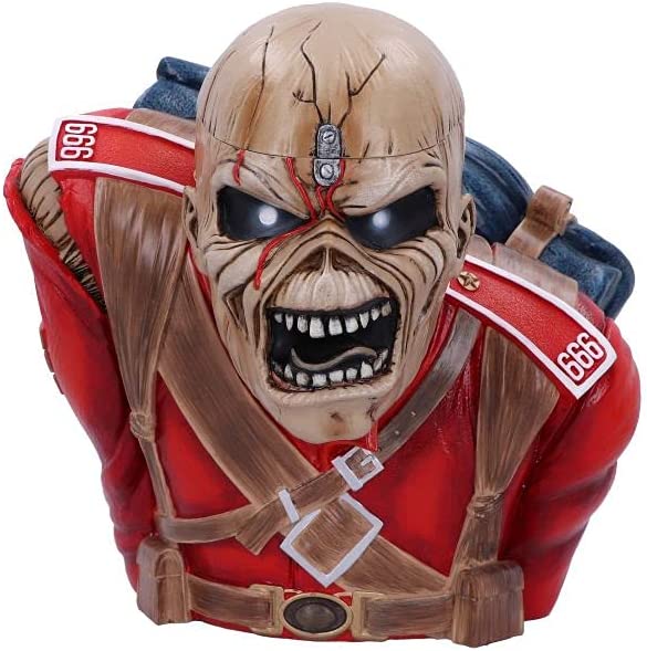 Nemesis Now Iron Maiden The Trooper Büstenbox 26,5 cm, Rot