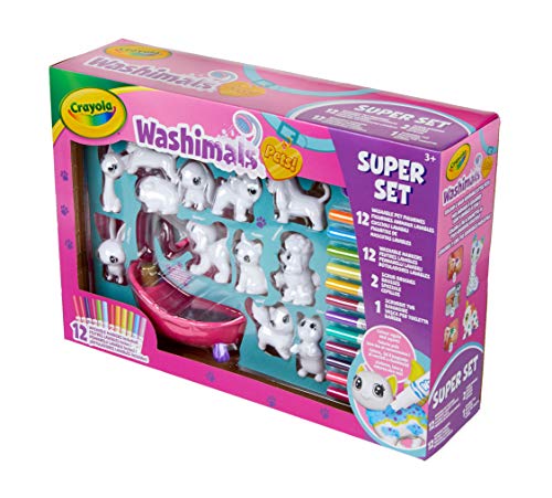 CRAYOLA 74-7321-E-000 Washimals Pets Super, kreatives Mal-Bastelset, Geschenk