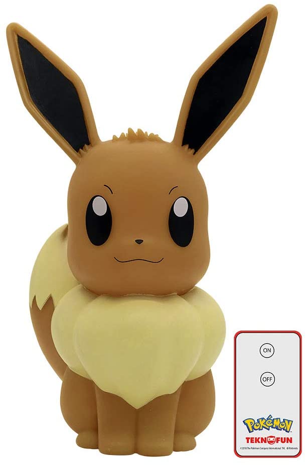 Teknofun 811242 Pokemon, Eevee Remote Controlled Lamp, Brown