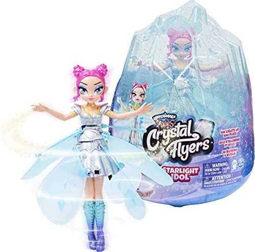 Hatchimals Pixies, Crystal Flyers Starlight Idol Magical Flying Pixie Toy with L