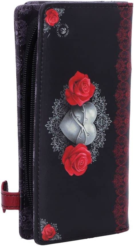 Nemesis Now Love Remains Anne Stokes Embossed Purse 18.5cm Black, PU, One Size