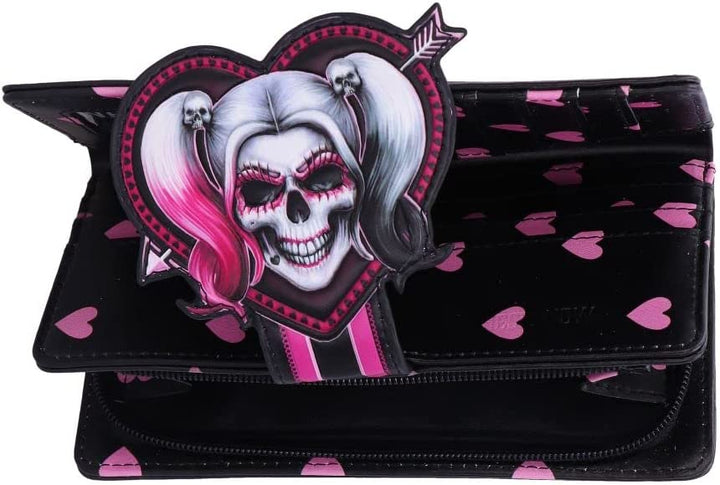 Nemesis Now Little Monster Embossed Purse 18.5cm, Polyurethane, Pink