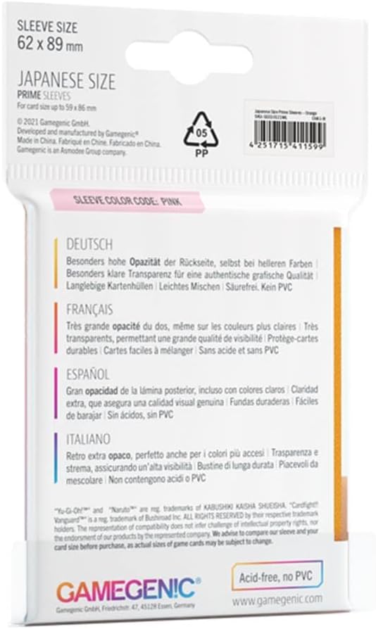 Prime-Hüllen in japanischer Größe, Orange – mehrsprachig (einschließlich Spanisch)
