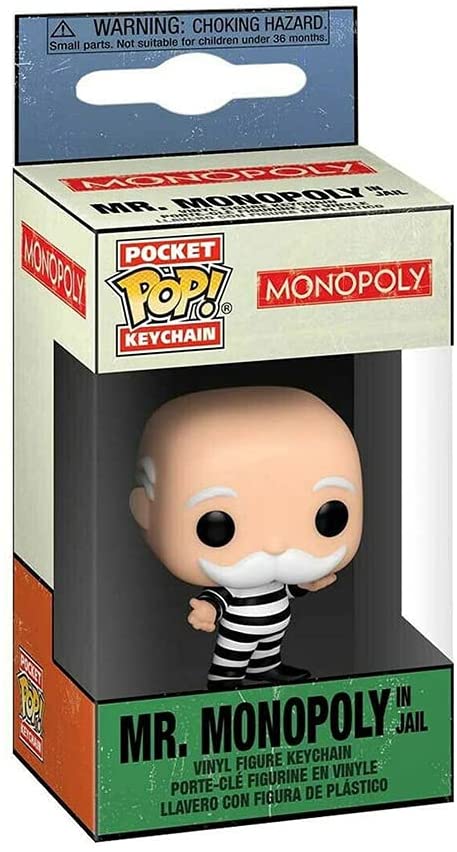 Monopoly Mr.Monopoly en la cárcel Funko 51899 Pocket Pop.