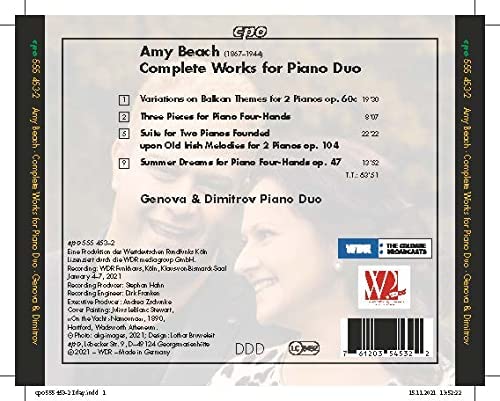 Genova & Dimitrov Piano Duo - Amy Beach: Complete Works for Piano Duo [Genova & Dimitrov Piano Duo] [Cpo: 555453-2] [Audio CD]