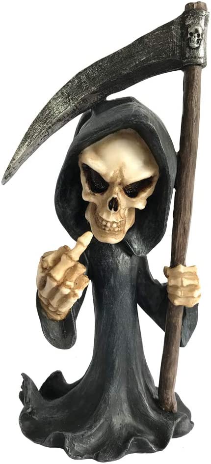 Nemesis Now Fear Cursing Grim Reaper Figurine, Black