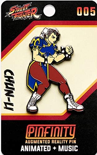 Pinfinity PFSF005 Street Fighter-Chun-Li Augmented Reality Pin