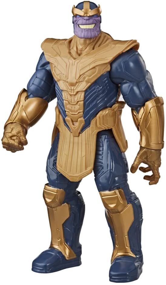 Marvel Avengers Titan Hero Series Blast Gear Deluxe Thanos Actionfigur, 30 cm großes Spielzeug, inspiriert von Marvel Comics, für Kinder ab 4 Jahren