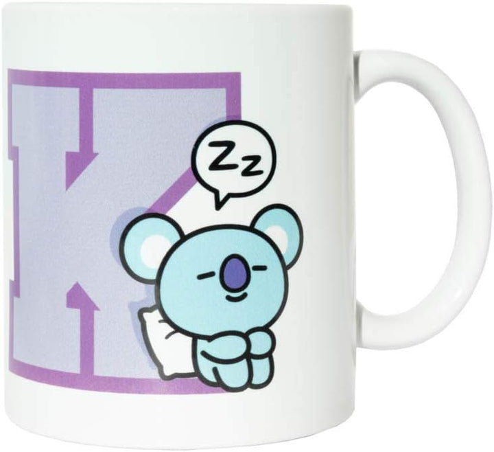 Grupo Erik BT21 Official Merchandise Koya Ceramic Mug | 35 cl - 350 ml | Coffee Mug