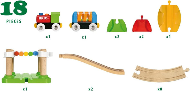 BRIO 33727 My First Railway Beginner Pack, FSC-Certified (Beech)