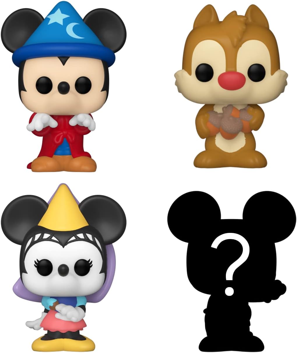 POP! Vinyl: Bitty POP: Disney – Zauberer Mickey 4er-Pack 