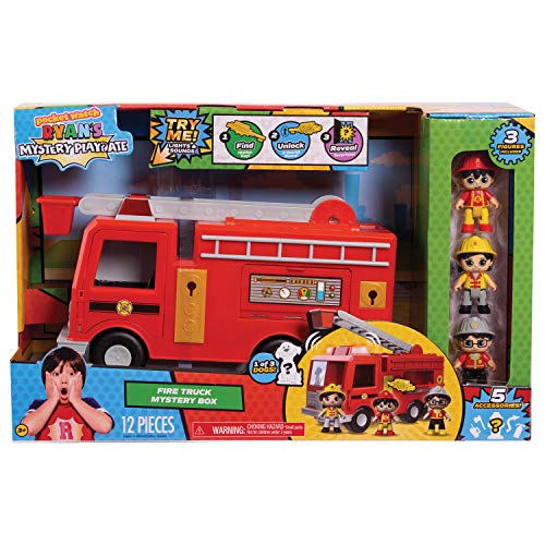 JP Ryan's World JPL79670 Flair Ryan's Playdate Fire Truck Mystery Box, Multicolor