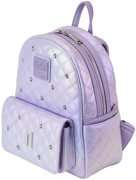 Loungefly Mini-Rucksack mit BTS-Logo in schillerndem Lila