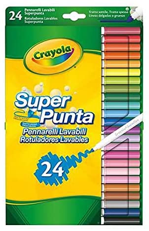 Crayola Supertips waschbar – 24 Stück