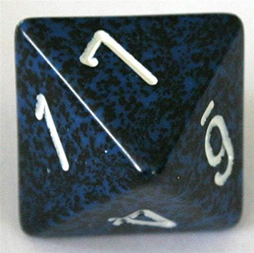 Chessex DND Dice Set-Chessex D&D Dice-16mm Speckled Stealth Plastic Polyhedral Dice Set-Dungeons and Dragons Dice ludes 7 Dice