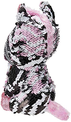 Ty TY36672 Zoey Zebra FLIPPABLE-REG, Mehrfarbig