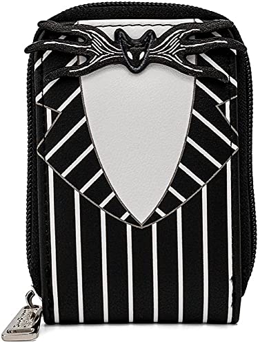 Loungefly Disney NBC Jack Skellington Suit Akkordeon-Geldbörse, Schwarz, Einheitsgröße