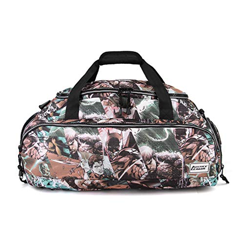 Karactermania Justice League Comics-Nomad Sport Duffel, 57 cm, 13,5 l, Grau