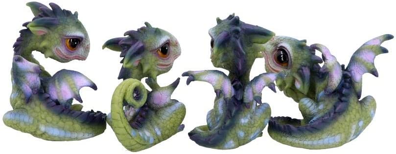 Nemesis Now Curious Hatchlings (Set of 4) 9cm, Green, One Size